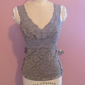 moda international lace cami